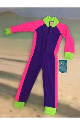 Sale Baby Stinger Suit - Purple Body / Pink Sleeves & Sides / Lime Trim